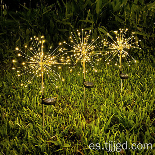 Fireworks solar LED luz